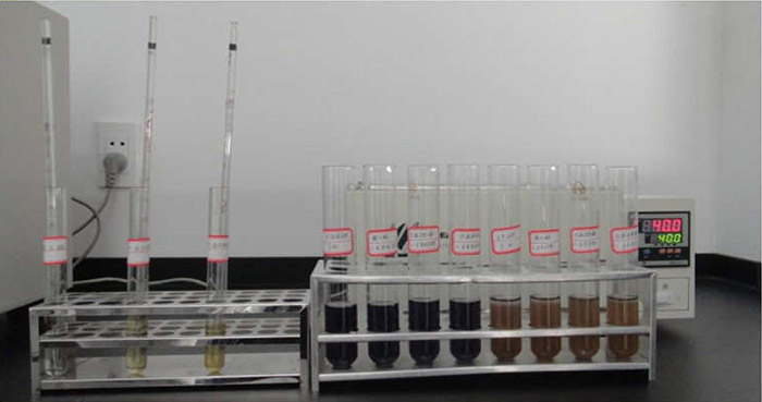 Discoloration reaction test of amylase hydrolysis
